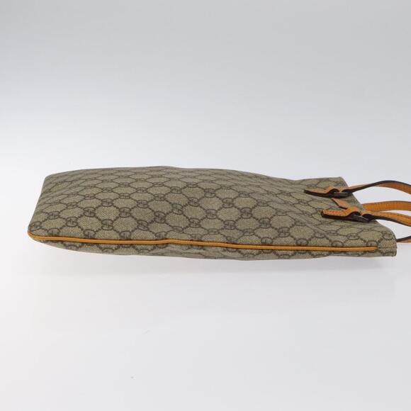 GUCCI GG Supreme Hand Bag Pvc Beige Silver - Picture 4 of 16
